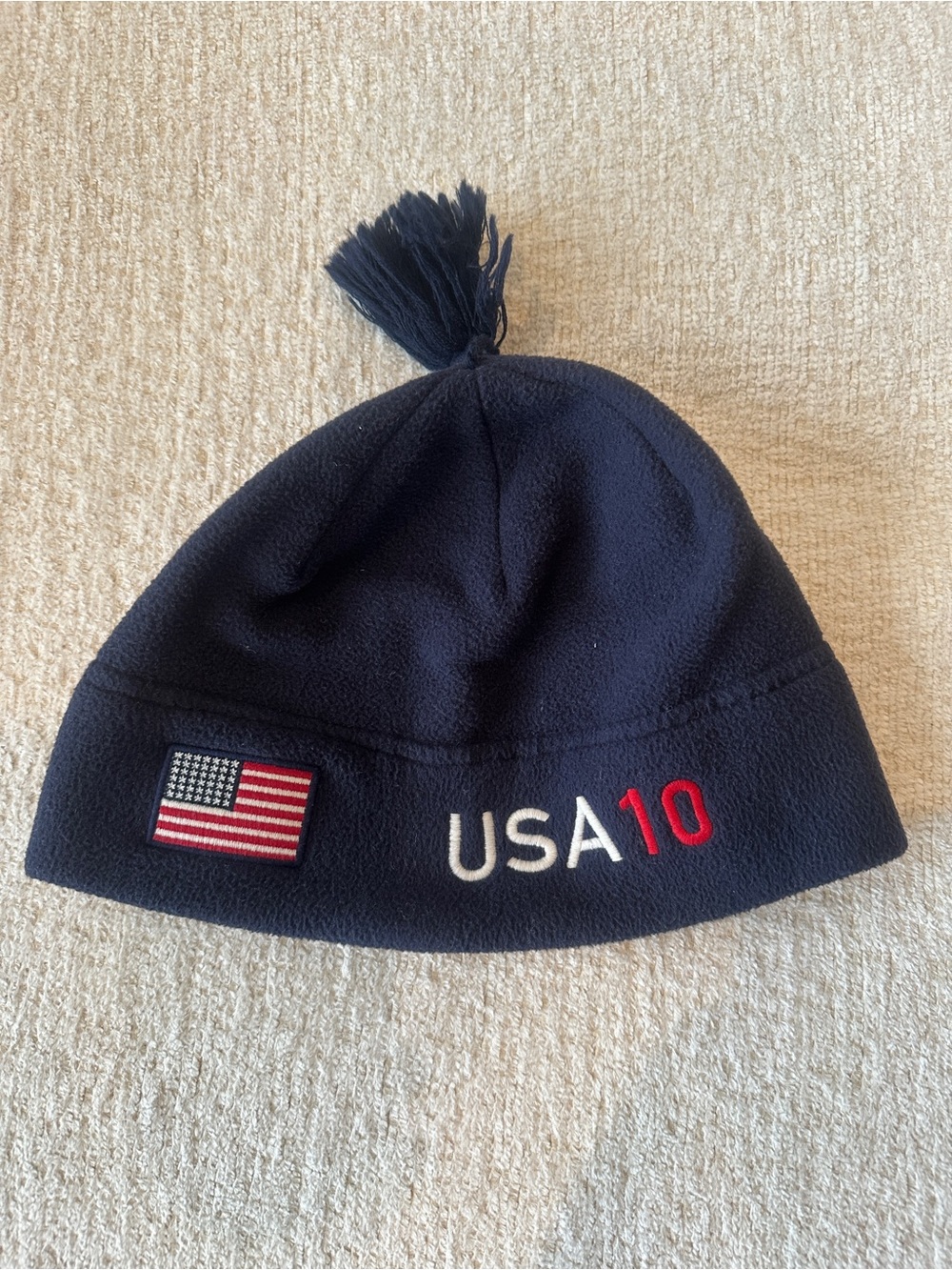 Polo Ralph Lauren USA 2010 Vancouver Olympic Fleece Beanie Blue